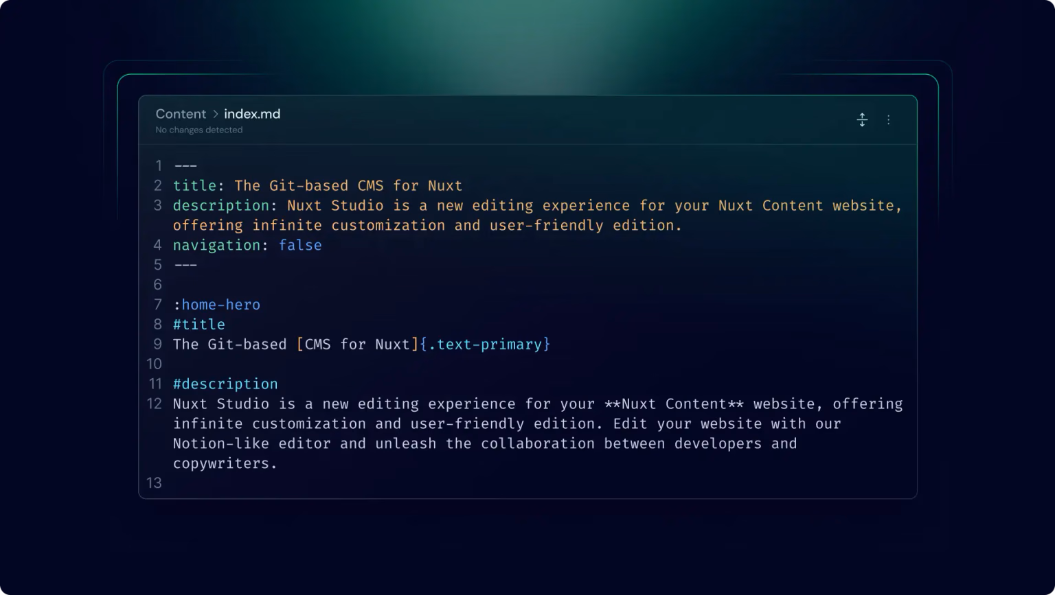 Markdown editor for developers